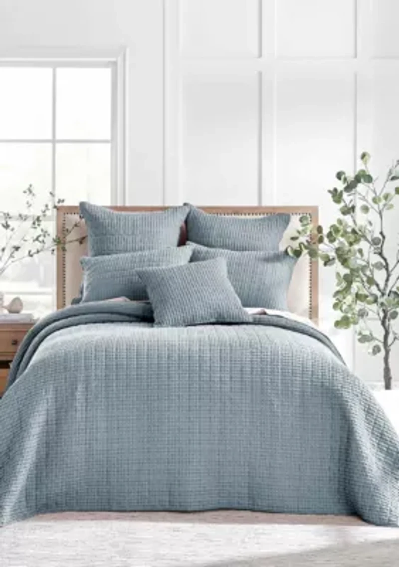 Mills Waffle Bedspread Set