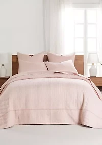 Cross Stitch Chambray Bedspread Set