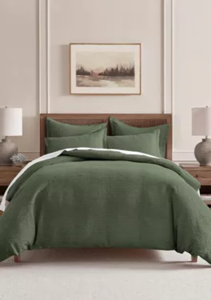 Cloud Waffle Duvet Set