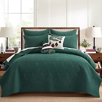 O Christmas Tree Green  Quilt Set