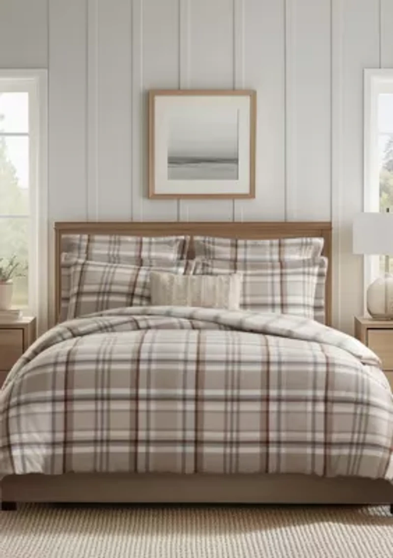 Spencer Plaid Green Comforter Set