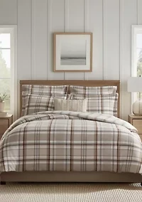 Spencer Plaid Green Comforter Set