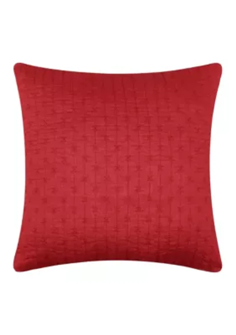 Cross Stitch Square Pillow 18x18