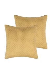 Cross Stitch Euro Sham Set of 2