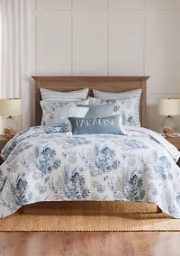 Coral Landing Quilt Set