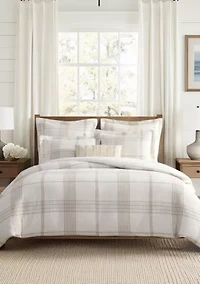 Waffle Plaid Comforter Set