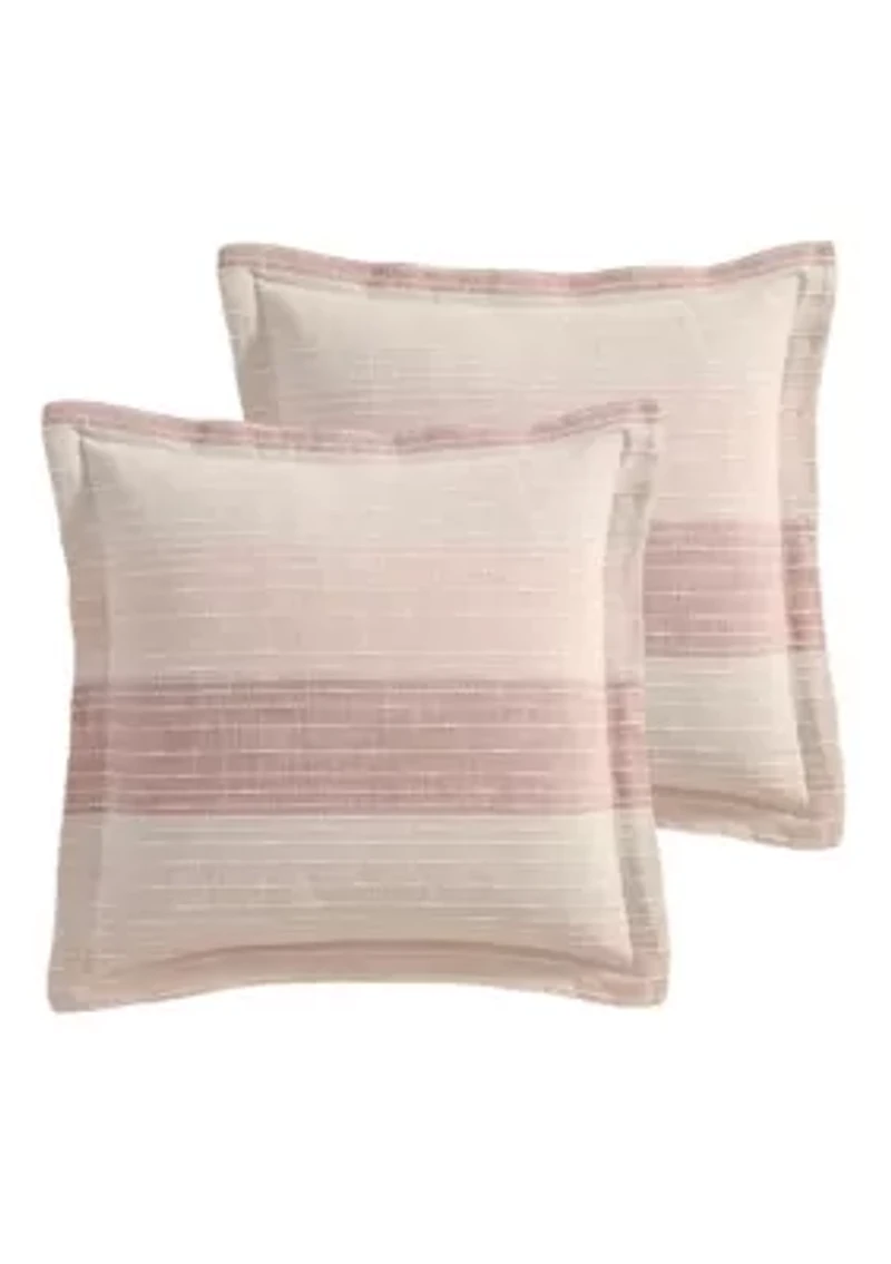 Sand Stripes Euro Sham set of 2
