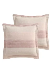 Sand Stripes Euro Sham set of 2