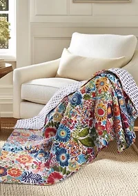 Day/Night Garden Quilted Throw