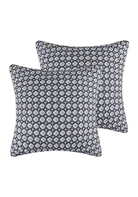 Jules Blue Euro Shams Set of 2