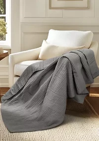 Cloud Waffle Quilted Throw Blanket