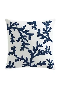 Waffle Plaid Coral Pillow 18x18