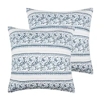 Adare Blue Euro Sham Set of 2