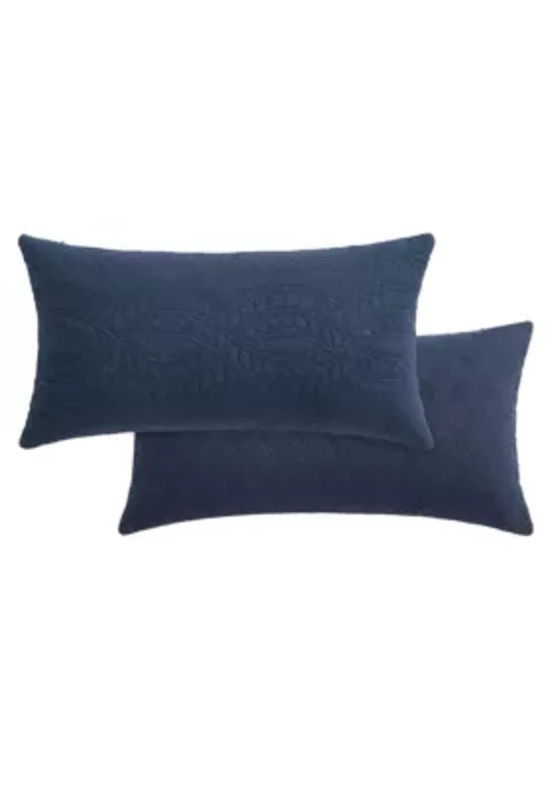 Ballou Navy Rectangular Pillow