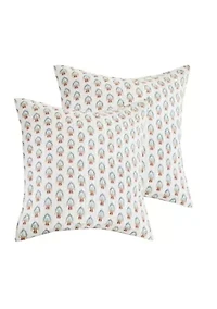 Kasey Euro Shams Set of 2 - Quilted