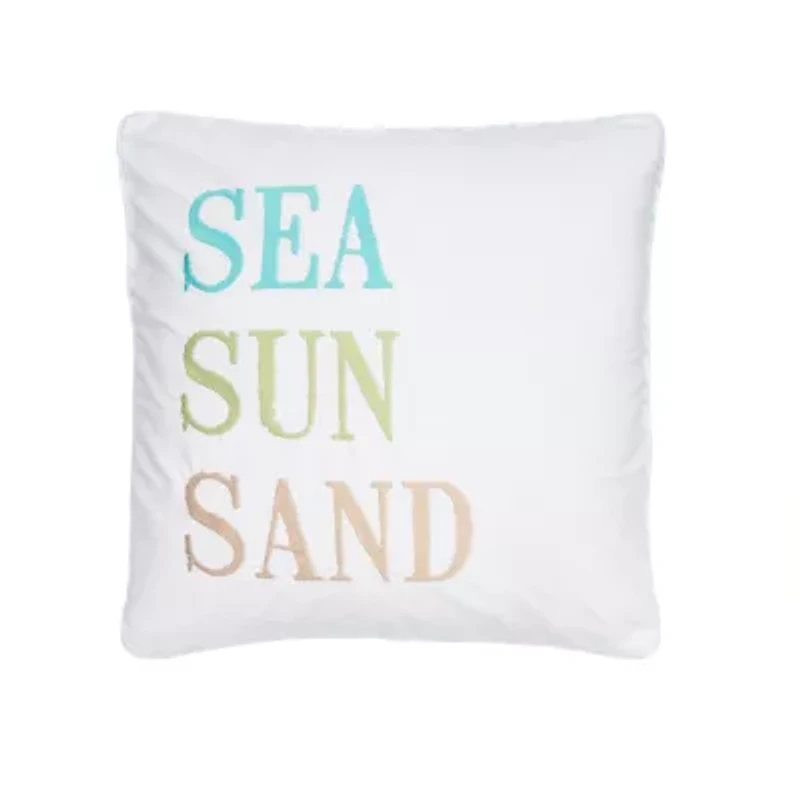 Biscayne Sea Sun Sand Pillow
