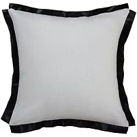Solid Ivory/Saddle 20" X Poly Filled Pillow
