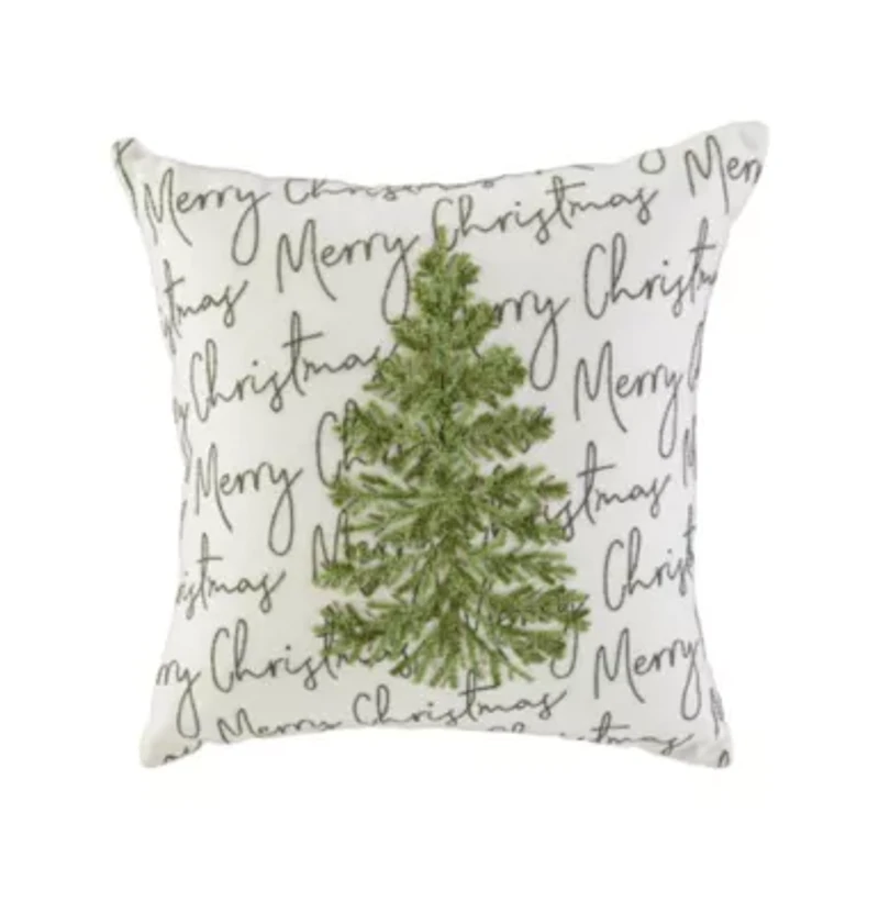 Christmas Wishes 18X18 Poly Filled Pillow