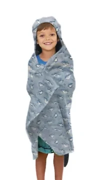 Kids Hooded Paw and Bones Throw