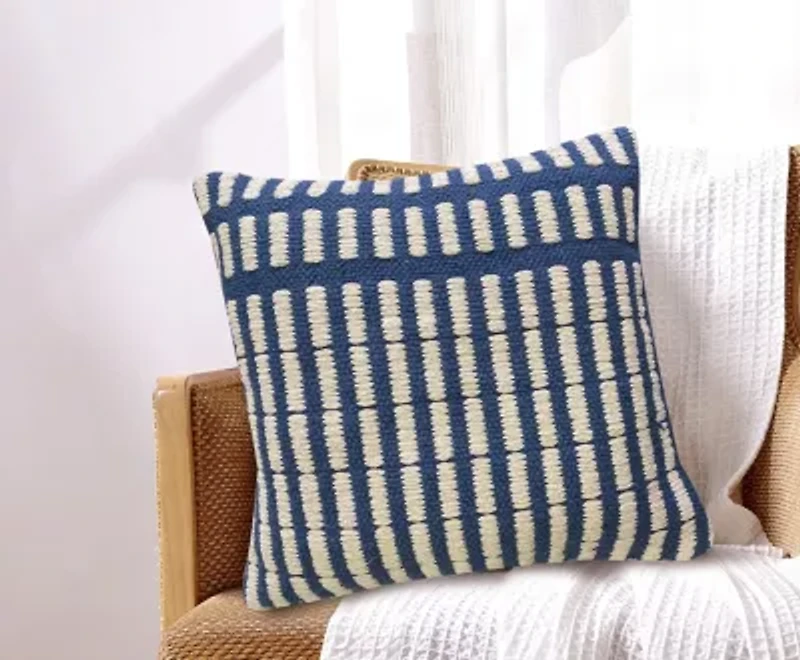 Mera Cotton Decorative Throw Pillow 18x18"