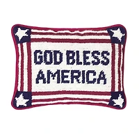 God Bless America Pillow 6.5" x 9"