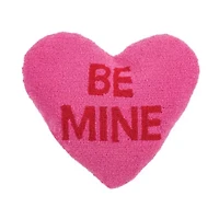 Be Mine Shaped Hooked Pillow 15" x 17"