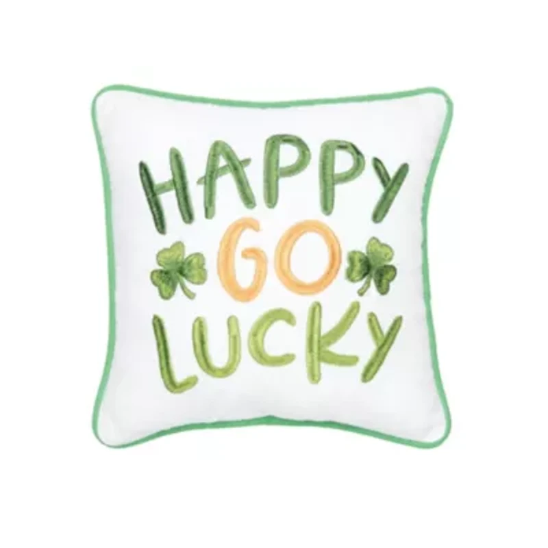 Happy Go Lucky Small Petite Accent Throw Pillow