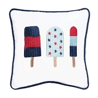3 Popsicles Pillow 10" x 10"
