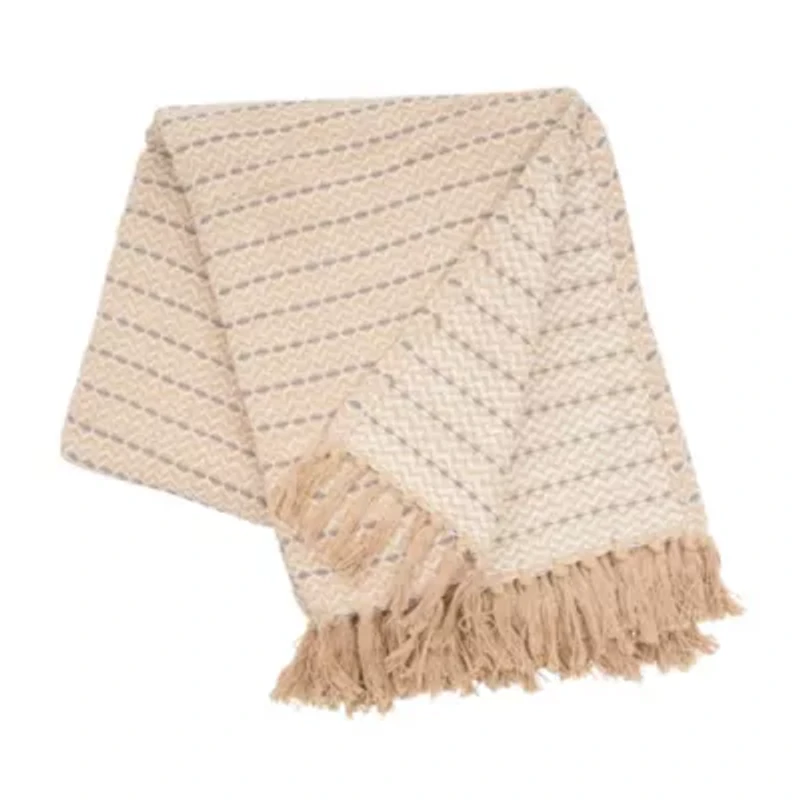 Mini Chevron Blue Throw