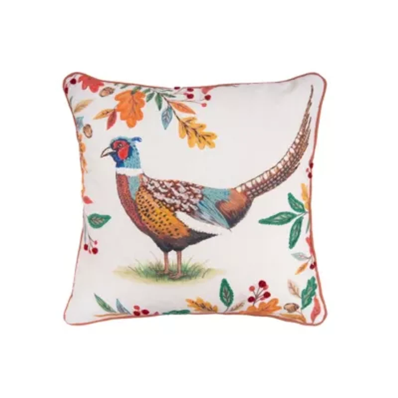 16" x 16" Harvest Pheasant Throw Pillow