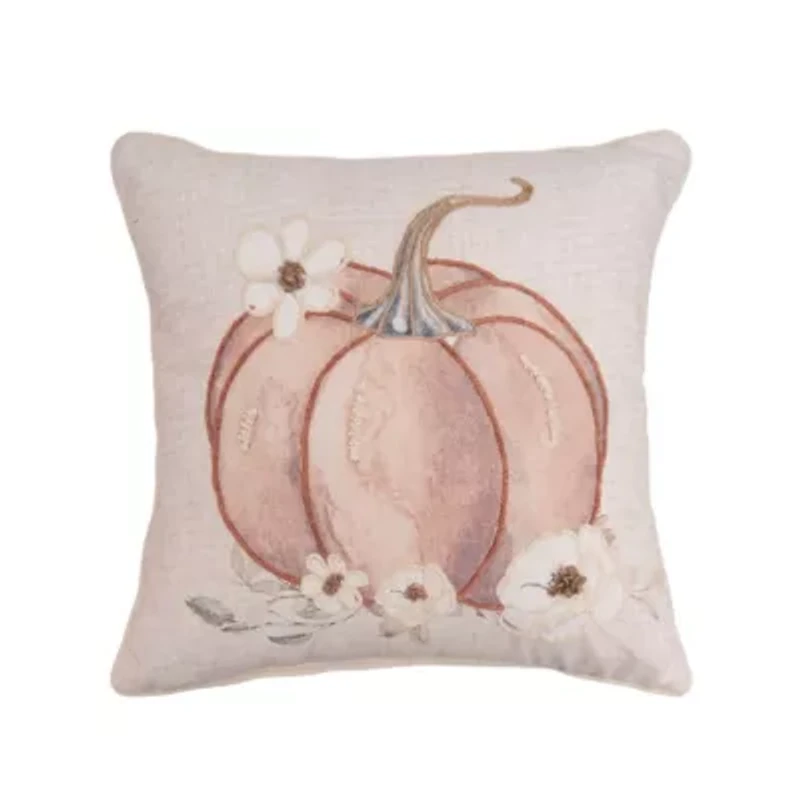18" x 18" Autumn Fields Pumpkin Throw Pillow