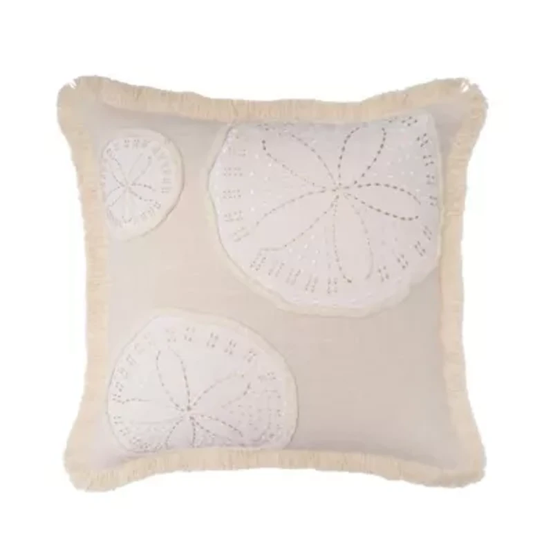 18" x 18" Gold Coast Sand Dollars Throw Pillow