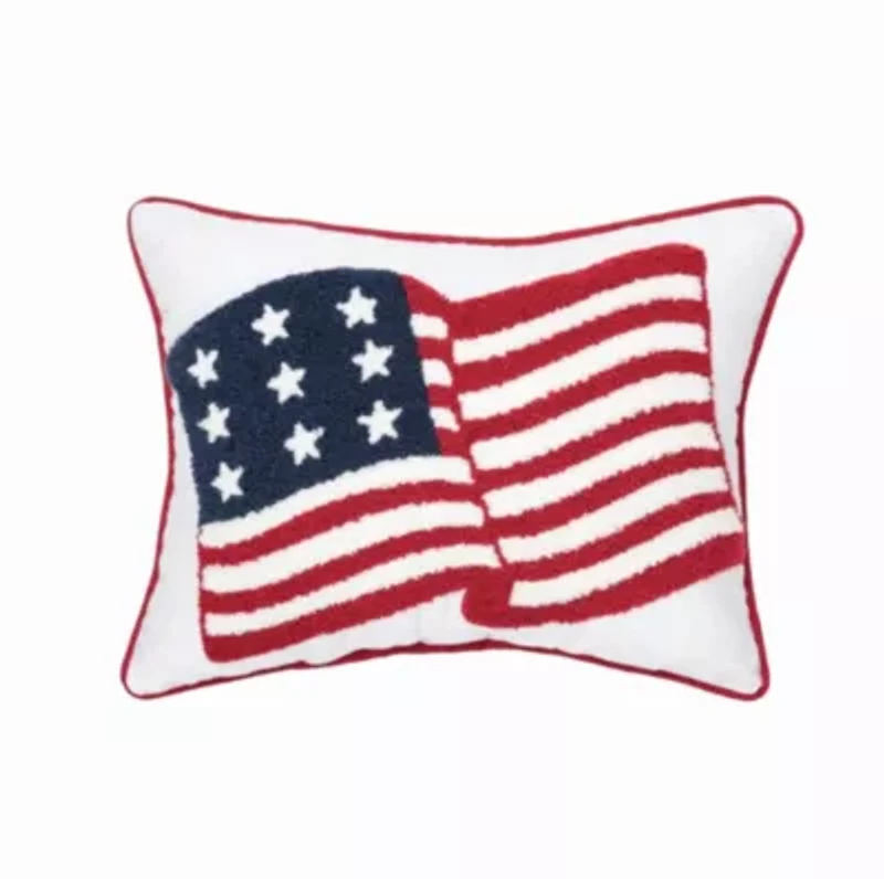 Amreican Flag Pillow 12" x 16"