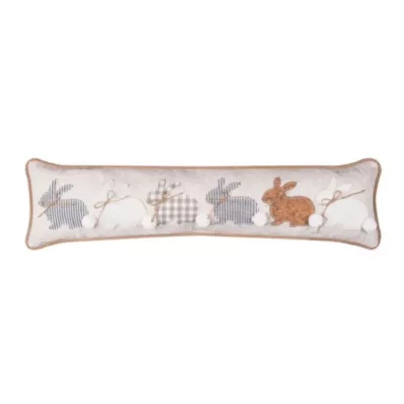 Multi Rabbit Line Up Pillow 9" x 36"