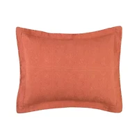 20" x 26" Terra Cotta Matelasse Standard Sham