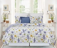 Lovely Blues 3-Piece King Quilt Set