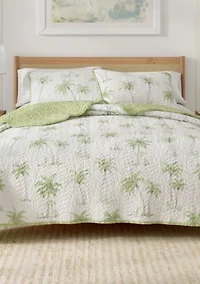 Palm Tree Coastal Quilt Set