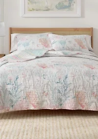 Coral Reef Coastal Quilt Set
