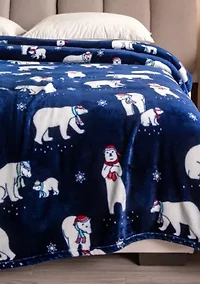 Velvet Plush Cozy Christmas Throw Blanket