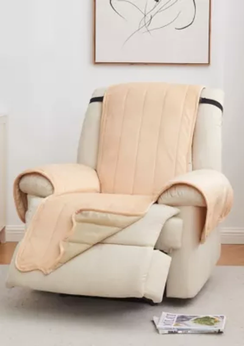 Soft Velvet Stitched Recliner Furniture Protector