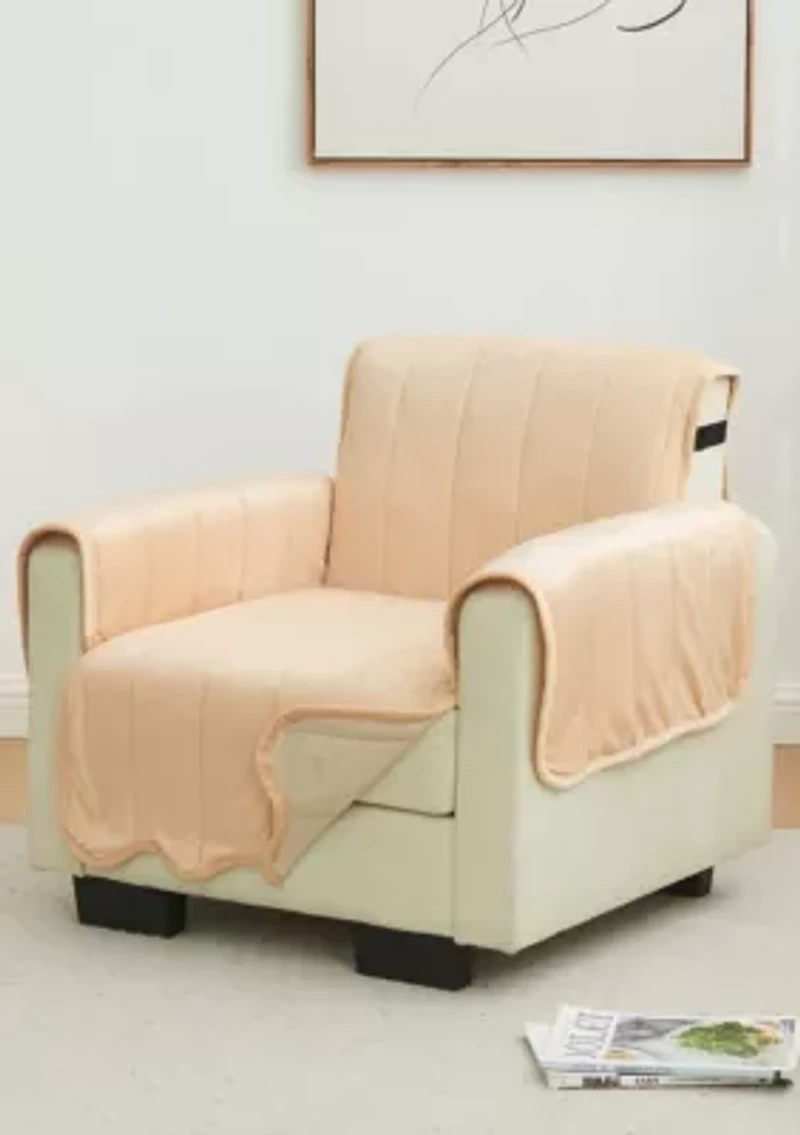 Soft Velvet Stitched Chair Furniture Protector