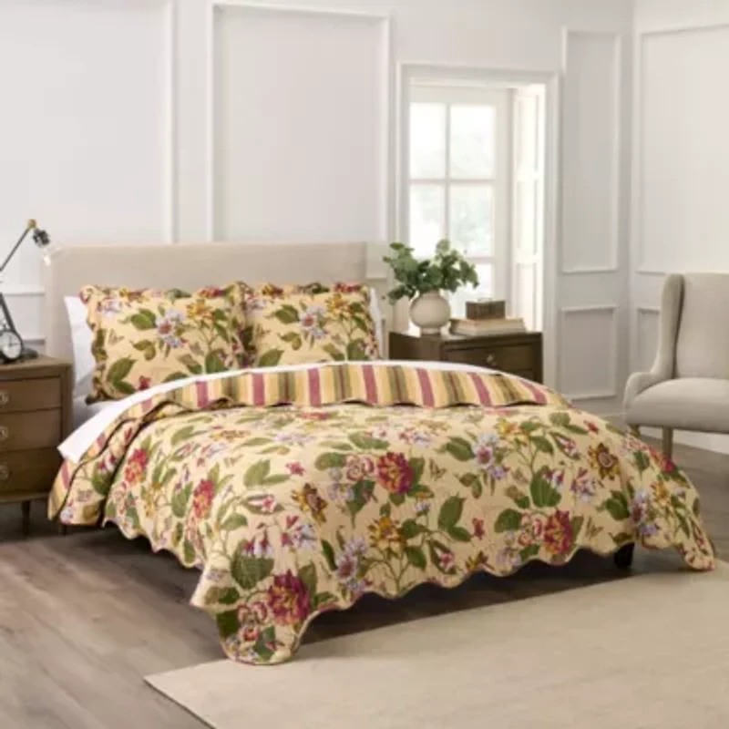 Laurel Spring 100% Cotton Quilt Set