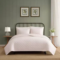Tessas Ticking Stripe Cotton Quilt Set