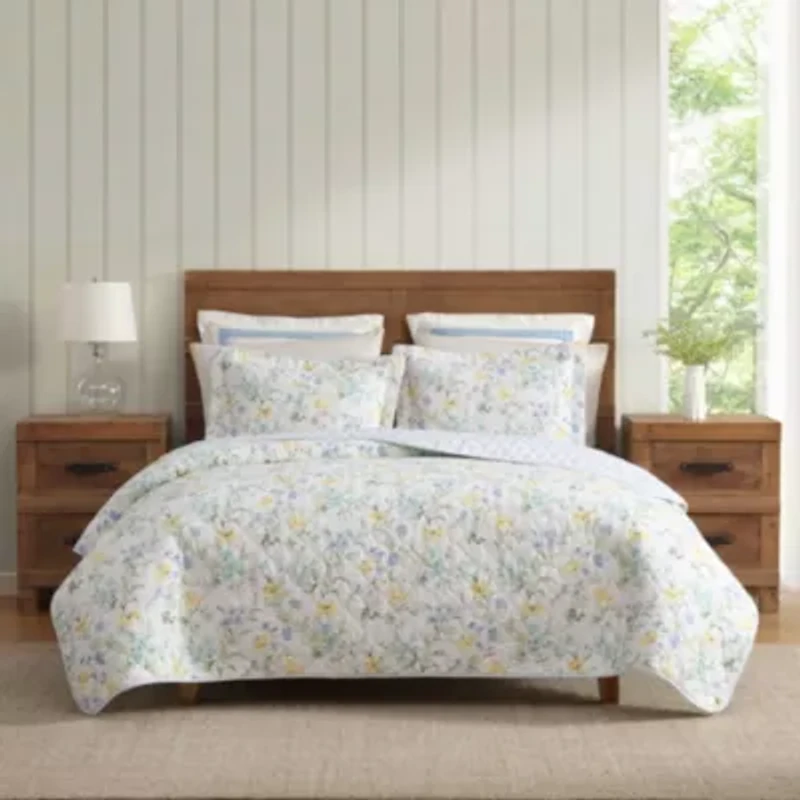 Poppy Meadow Cotton Quilt Set