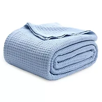 Cotton Waffle Weave Blanket