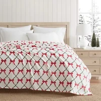 Emmas Bow Microfiber Throw