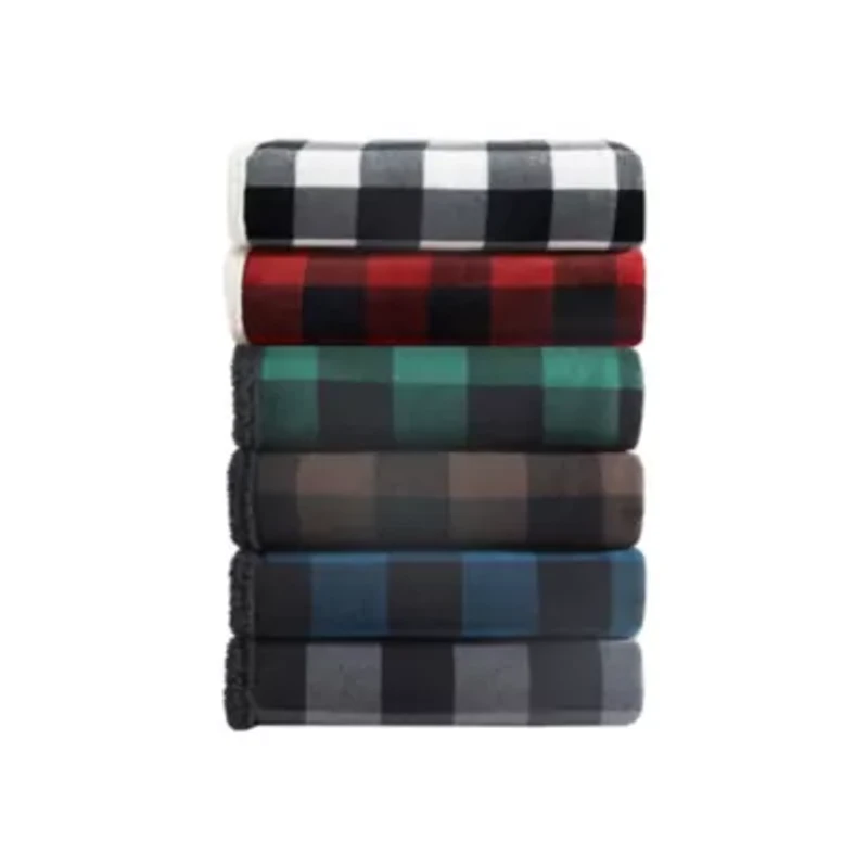 Cabin Plaid Cotton Throw Blanket