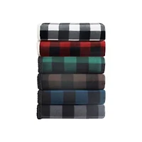 Cabin Plaid Cotton Throw Blanket