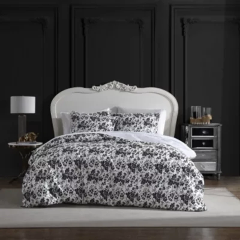 Betsey's Toile Microfiber Duvet Cover Set