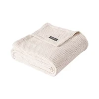 Solid Waffle 100% Cotton Blanket
